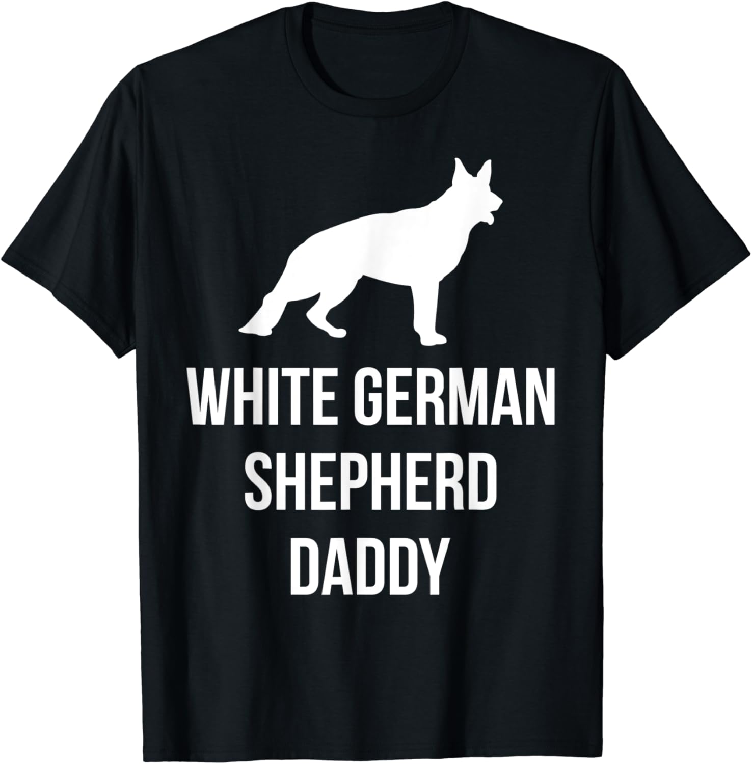 Comment Dit On Blanc En Allemand Cadeau papa propriétaire Chien Berger Blanc Allemand T-Shirt: Amazon.fr
